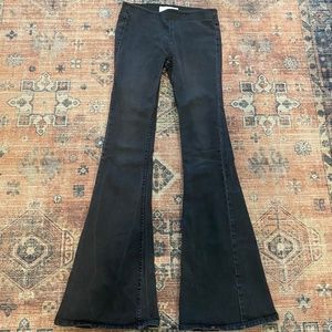 Grey flair jeans
